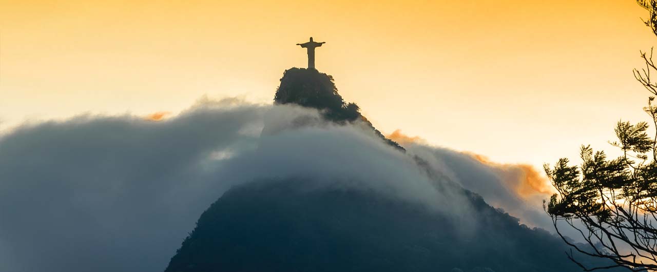 Image of the Christ statue in Rio. Rio is one of the venues for the International Education Fairs Brazil