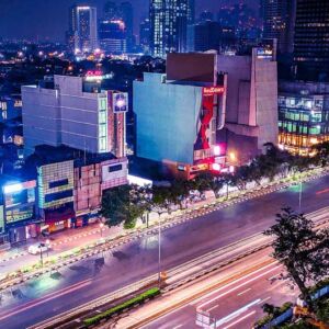 Image of downtown Jakarta, one of the venues for the International Education Fairs Indonesia