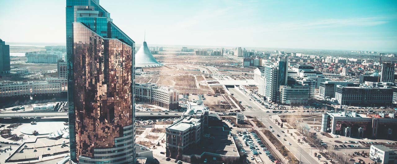 Image of skyscraper in Kazakhstan, home of the Internationional Education Fairs Kazakhstan
