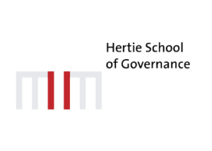 Logo of Hertie School of Governance, exhibitor at the study fair in Mumbai