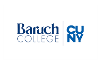 Logo of Baruch College located in New York, exhibitor of the study abroad fairs in Medellin and Cali.