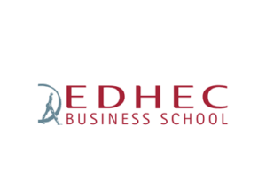 Logo of EDHEC Business School, exhibitor at the annual master education fairs in Russia